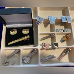 Lot of Men’s Cuff Links and Tie Bars